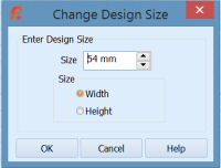 Change Design Size screenshot