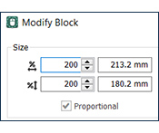 modify block